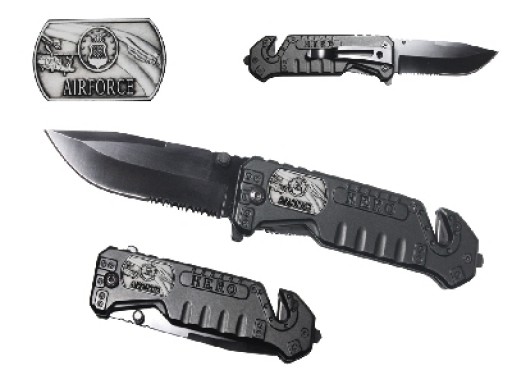 Falcon 8" Spring Assisted Pocket Knife KS9009BK-1
